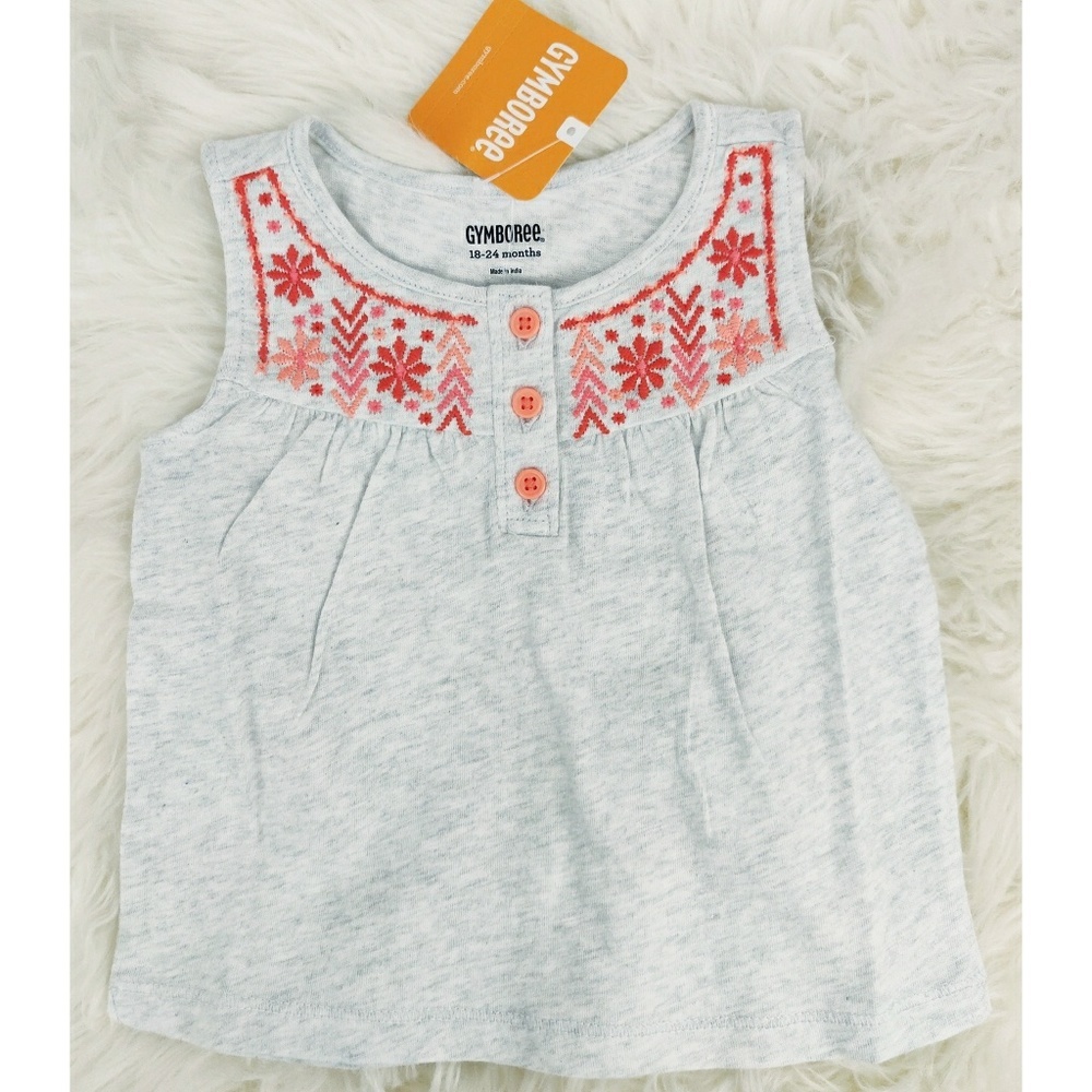 NEW Gymboree baby girls gray tank top a15
